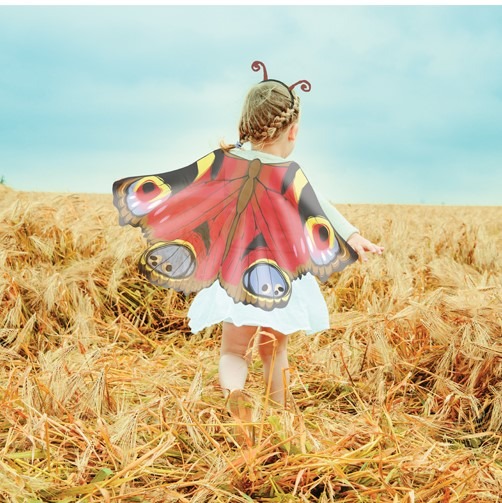 Butterfly Wings and Headband Dress Up Costume - House of Marbles - Children's Butterfly Costume