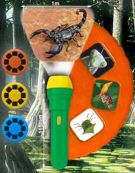 Creepy Crawly Torch and Projector - Natural History Museum - Insect Projector Toy, Children's Bug Projector