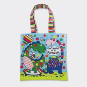 Dinosaur Mini Tote Bag for Children - Rachel Ellen Designs - Children Dinosaur Hand Bag