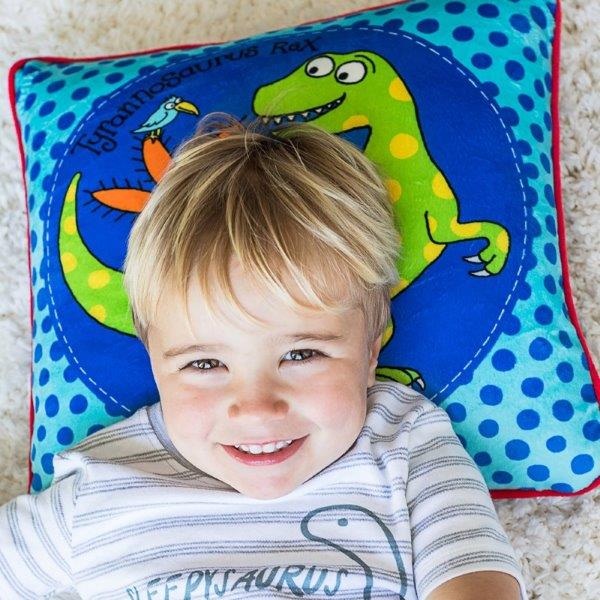 Dinosaur Plush Cushion for Children - Tyrrell Katz - Children's Cushions - Kids Dinosaur Cushion