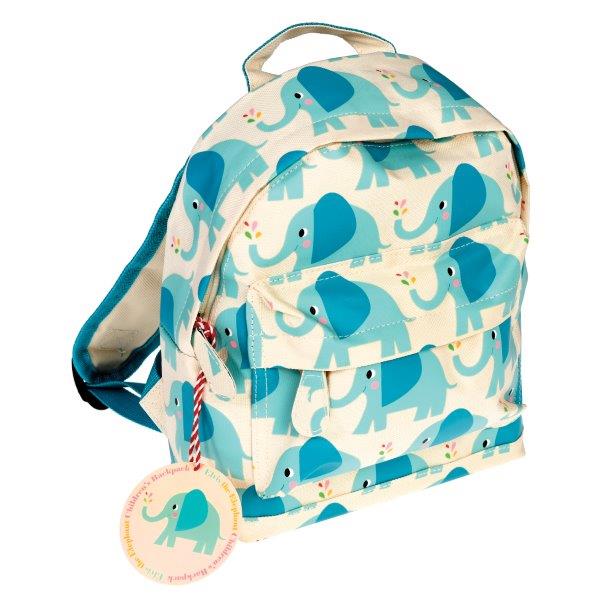 Elvis the Elephant Mini Backpack for Children - Rex London - Children's Elephant Backpacks and Rucksacks