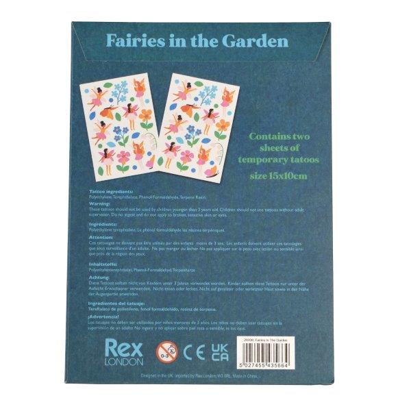 Fairies in the Garden Temporary Tattoos - Rex London - Fairy Tattoos for Children