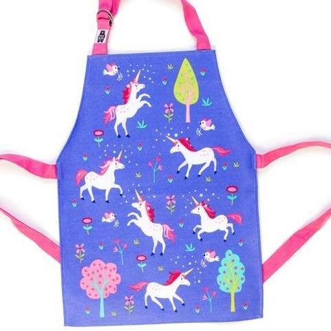 Lulu L'unicorn Apron for Children - Threadbear Designs - Unicorn Childrens Aprons - 100% Cotton