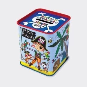 Pirate Money Tin for Children - Rachel Ellen - Kids Money Tin - Money Tins and Boxes for Children