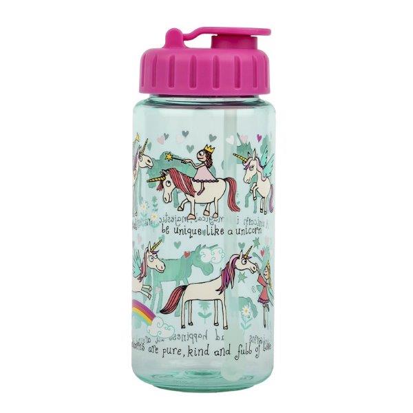 Reusable Unicorn Drinking Bottle with Straw for Children - Tyrrell Katz Eco-Friendly Children's Drinking Bottles