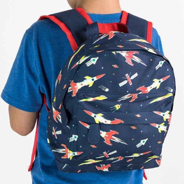 Space Age Rocket Mini Backpack for Children - Rex London - Children's Rocket Backpacks and Rucksacks