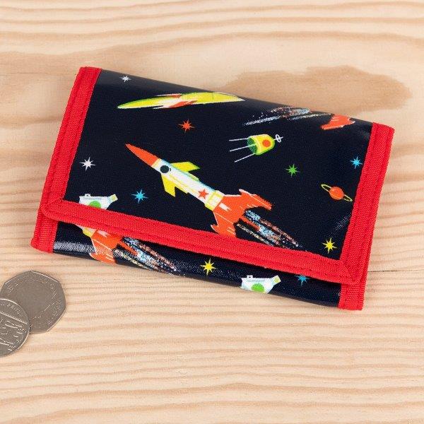 Space Age Wallet for Children - Rex London - Children's Space Rocket Wallets and Kids Purses