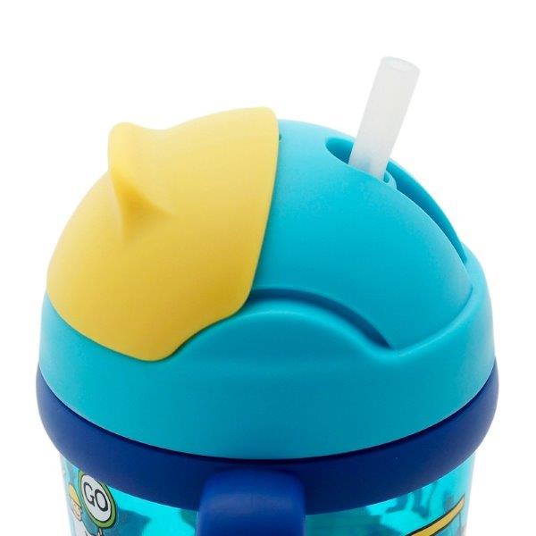 Two Handle Trucks Toddler Drinking Bottle with Straw and Lid - Tyrrell Katz