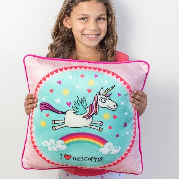 Unicorn Plush Cushion for Children - Tyrrell Katz - Children's Cushions - Kids Unicorn Cushion