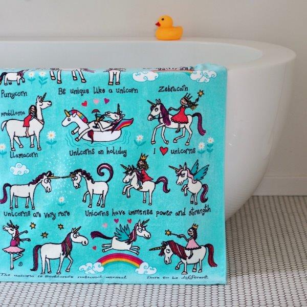 Unicorn Towel for Children - Tyrrell Katz - Children's Cotton Unicorn Towels and Kids Towels