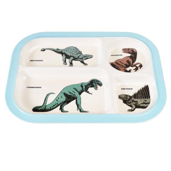 Dinosaur Food Compartment Tray - Rex London Prehistoric Land - Children's Dinosaur Food Tray
