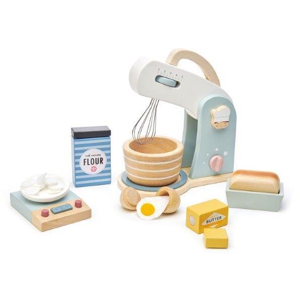 Home Baking Set - Tenderleaf Toys - Children's Wooden Toy Baking Set - Wooden Home Baking Set for Children