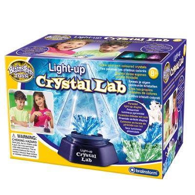 Light Up Crystal Lab for Children - Brainstorm STEM Toys - Children's Crystal Making Kit