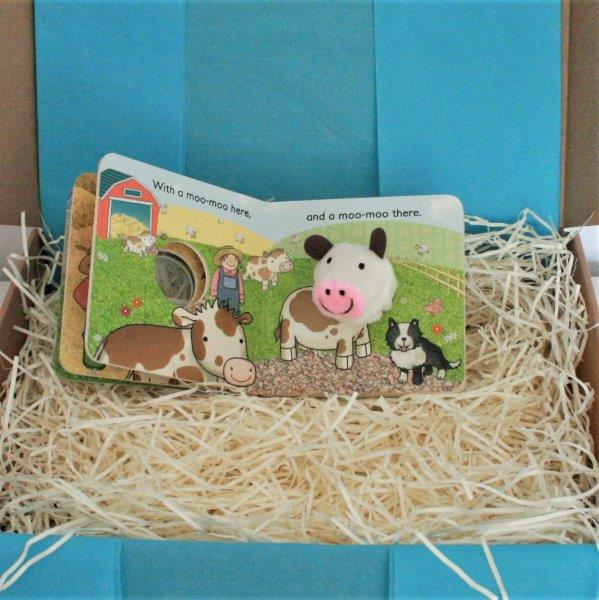 Old MacDonald Had a Farm Finger Puppet Book - Farm Baby Gift Box - Ebb & Flow Kids