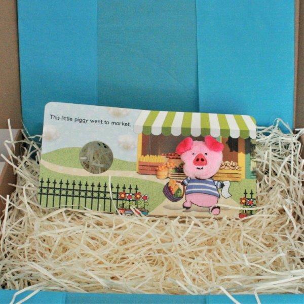 This Little Piggy Finger Puppet Book - Rose Baby Gift Box - Ebb & Flow Kids