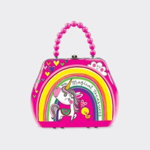 Tin Hand Bag for Children - Rachel Ellen Designs - Magical Unicorn - Children Tin Storage Bag