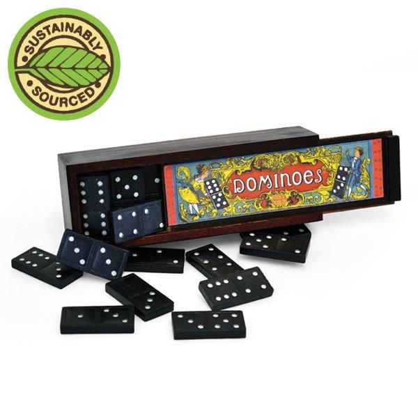 Traditional Dominoes - House of Marbles - Retro Box of Dominoes - Domino Game