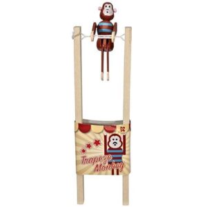 Trapeze Monkey Traditional Toy - Keycraft Toys - Traditional Wooden Children's Toys