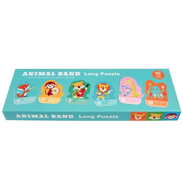 Animal Band Long Puzzle for Children - Rex London - Children's First Jigsaw Puzzles