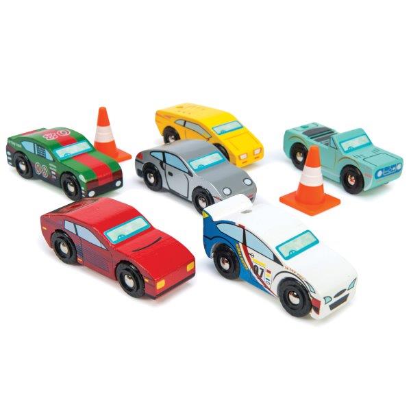 Monte Carlo Sports Cars - Le Toy Van - Wooden Toy Sports Car Set