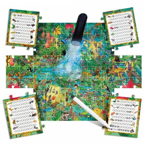 Children's Explore the Forest 70 Piece Jigsaw Puzzle with Magic Torch by Headu