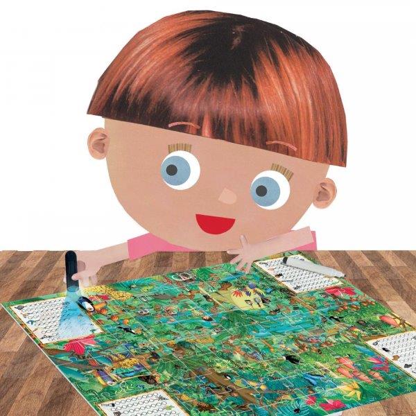 Colourful Forest 70 Piece Jigsaw Puzzle for Children 5 to 10 Years Old with Magic Torch by Headu