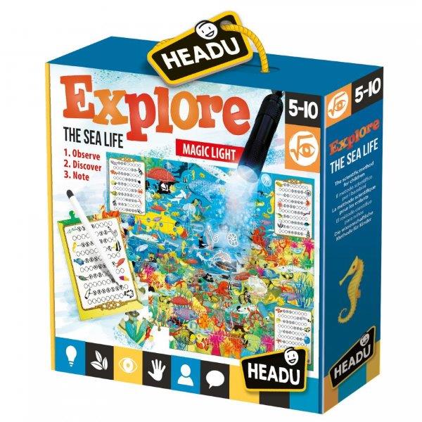 Explore the Sea Life Puzzle for Children Age 5 to 10 Years Old with 70 Pieces by Headu