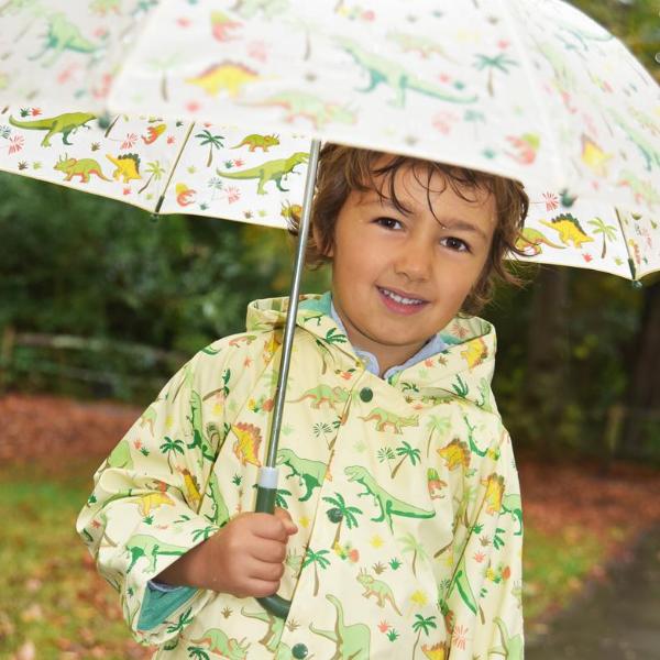 boy wearing Powell Craft with raincoat with umbrella - Shop online
